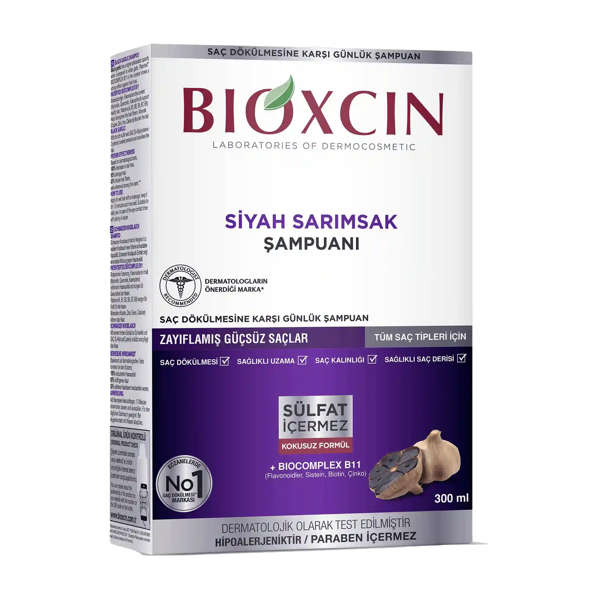 Bioxcin Siyah Sarımsak Şampuanı