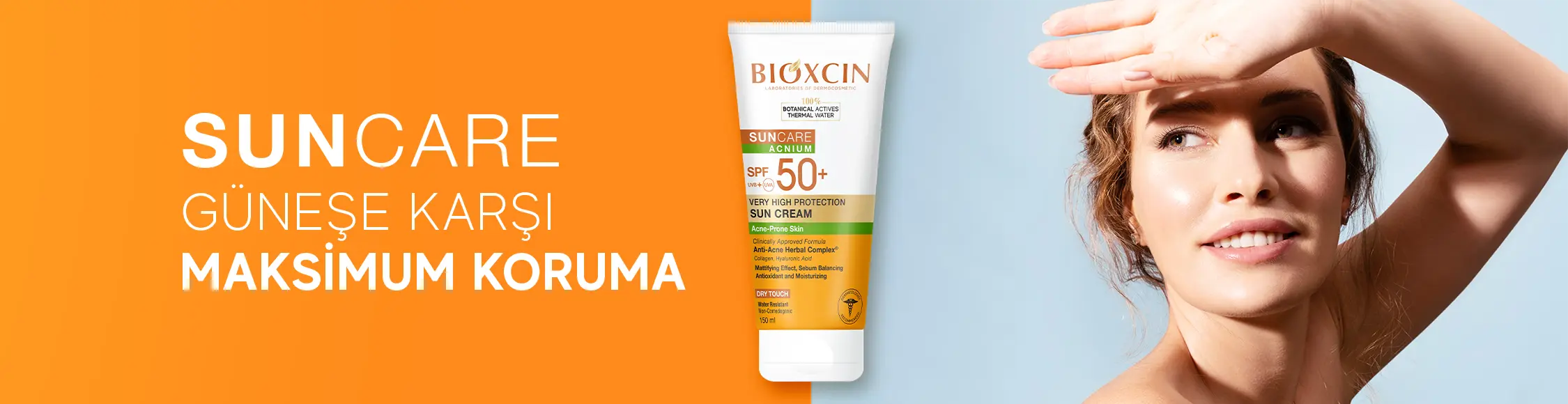 Akneye Eğilimli Ciltler için Güneş Kremi 50+ SPF - 150 ml